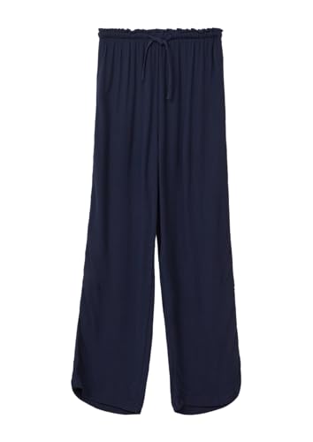 s.Oliver Wide-Leg-Hose aus Crinkled Viskose Navy 146 von s.Oliver
