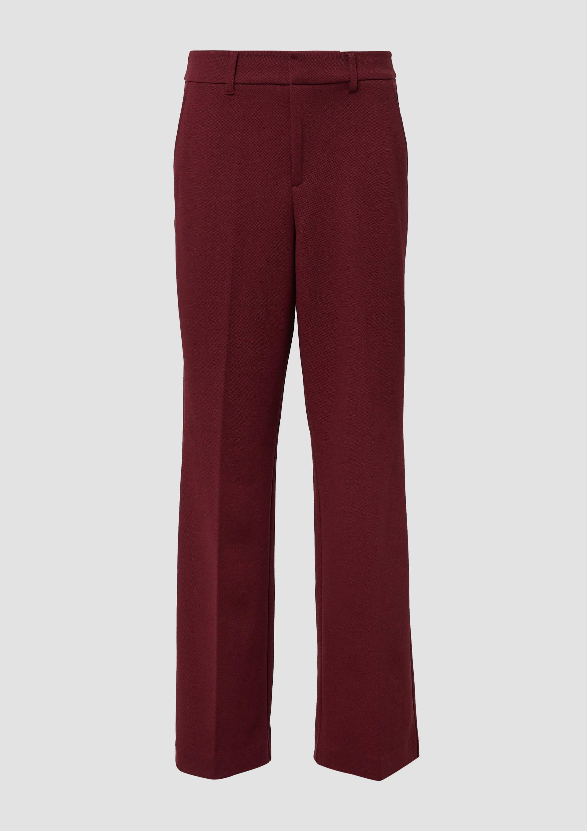 s.Oliver - Wide-Leg-Hose aus Struktur-Jersey, Damen, rot s.Oliver - Wide-Leg-Hose aus Struktur-Jersey, Damen, rot von s.Oliver