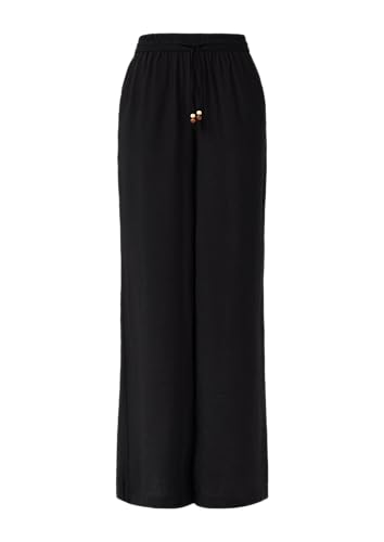 s.Oliver Wide-Leg-Hose im Relaxed Fit aus Viskosemix schwarz 48 von s.Oliver