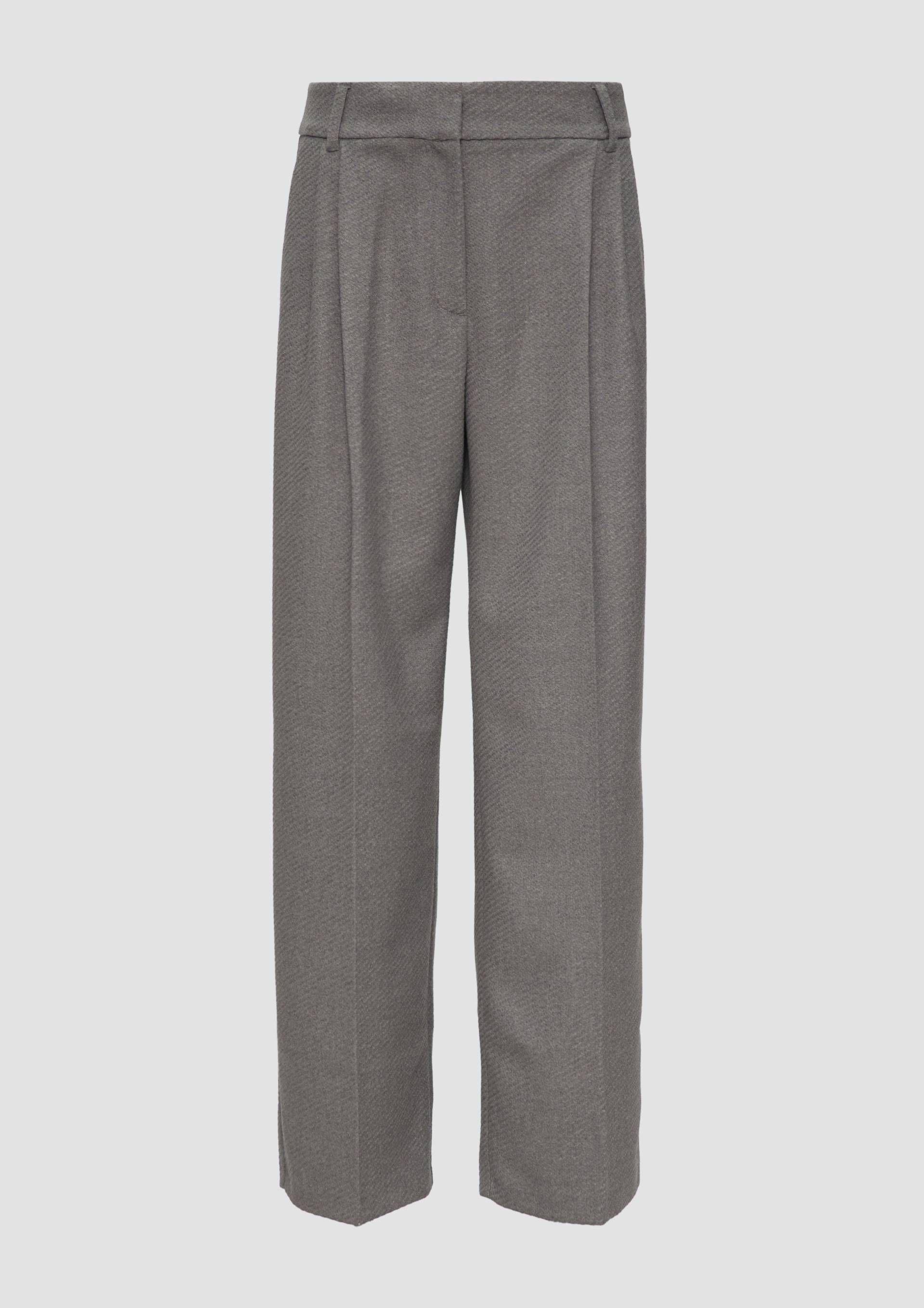 s.Oliver - Wide-Leg-Hose mit Extra-High-Rise, Damen, grau s.Oliver - Wide-Leg-Hose mit Extra-High-Rise, Damen, grau von s.Oliver