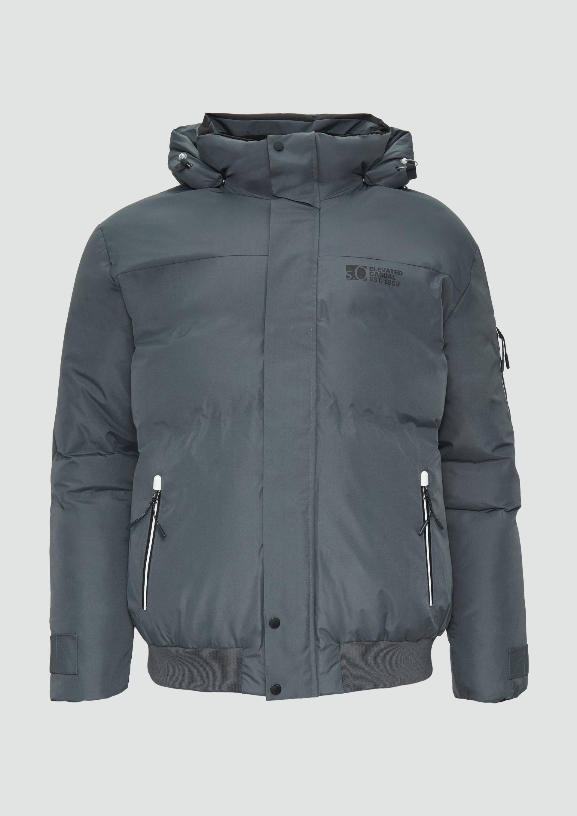 s.Oliver - Wasserabweisender wattierter Blouson mit Kontrast-Details, Herren, grau s.Oliver - Wasserabweisender wattierter Blouson mit Kontrast-Details, Herren, grau von s.Oliver
