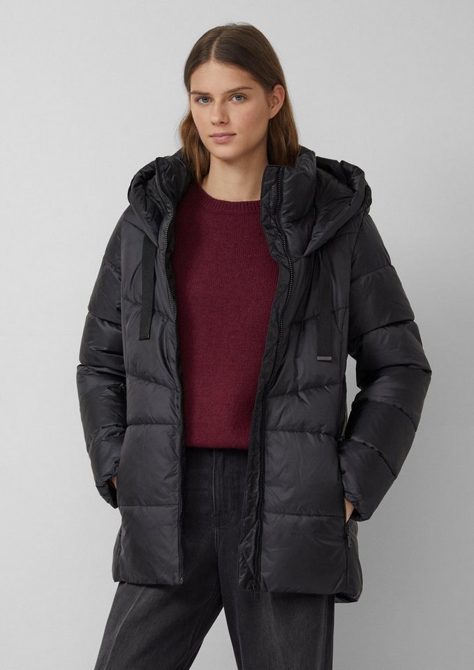 s.Oliver Winterjacke Outdoor-Jacke Steppjacke mit Stehkragen und Kapuze von s.Oliver
