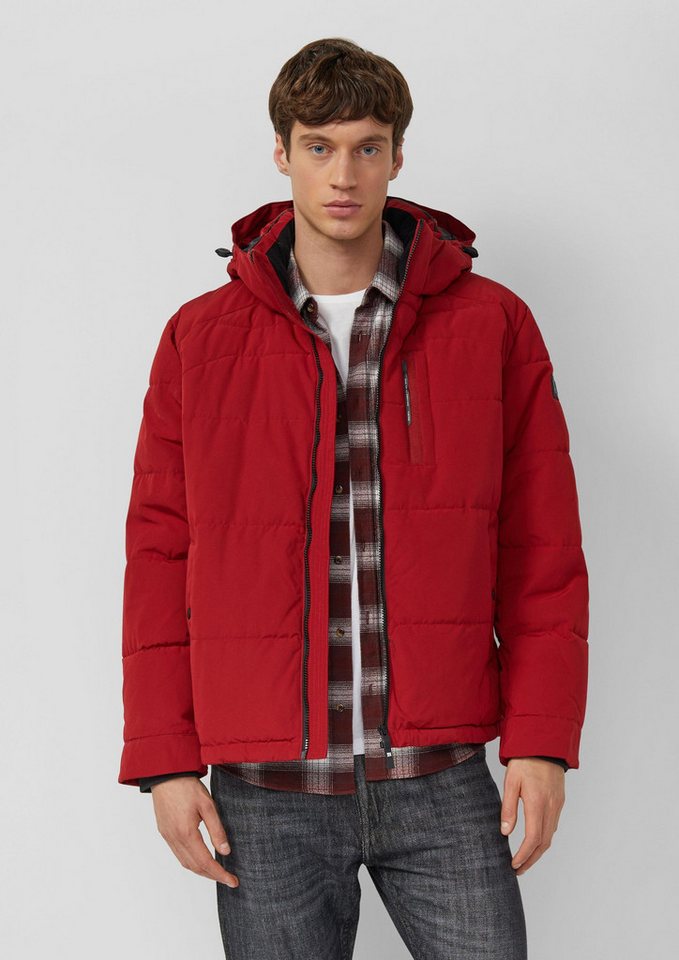 s.Oliver Winterjacke Outdoor-Jacke Wasserabweisende Pufferjacke mit abnehmbarer Kapuze von s.Oliver