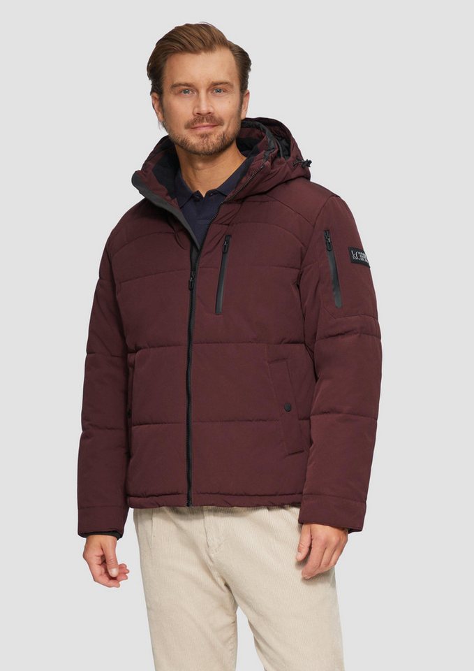 s.Oliver Winterjacke Outdoor-Jacke Wasserabweisende Steppjacke mit abnehmbarer Kapuze von s.Oliver