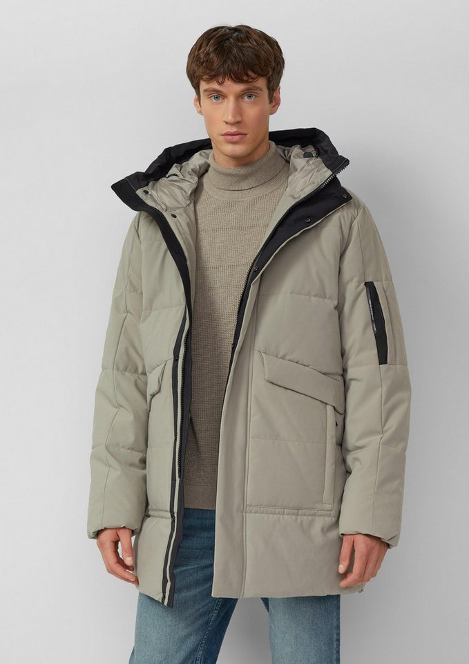 s.Oliver Winterjacke Outdoor-Jacke Wasserabweisender Puffer-Parka mit Kapuze und sportiven Details von s.Oliver