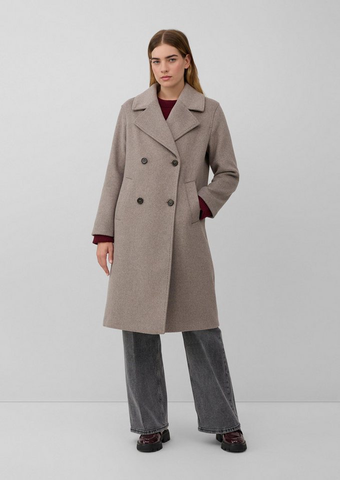 s.Oliver Wintermantel Outdoor-Mantel Doppelreihiger Mantel mit Reverskragen von s.Oliver