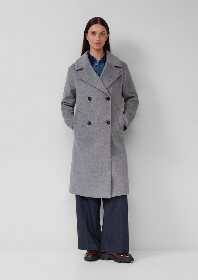 s.Oliver Wintermantel Outdoor-Mantel Doppelreihiger Mantel mit Reverskragen von s.Oliver