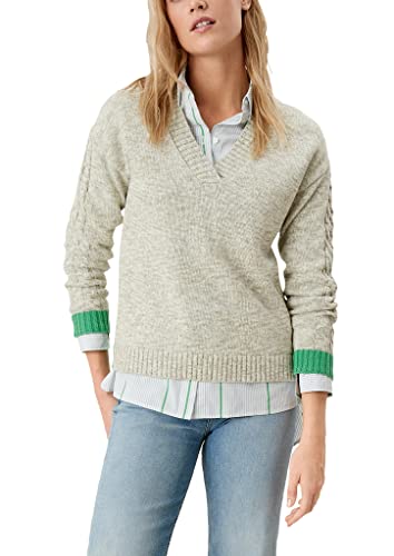 s.Oliver Women's 120.10.202.17.170.2112086 Sweater, sage Melange, 40 von s.Oliver