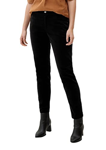 s.Oliver Women's 2121484 Cord Chino, Schwarz 9999, 42W / 30L von s.Oliver