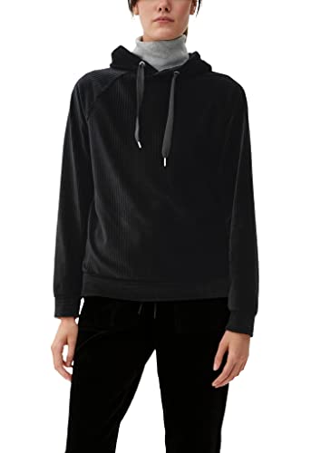 s.Oliver Women's 2121938 Sweatshirt mit Kapuze, schwarz, 34 von s.Oliver