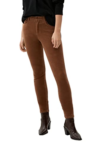 s.Oliver Women's 2122170 Cord Hose, Slim Fit, Brown 8764 - W38 L32 von s.Oliver