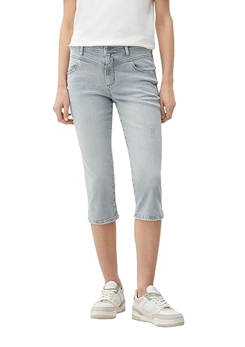 s.Oliver Women's 2127723 Capri-Jeans, Betsy Slim Fit, grau 93Z4, 34 von s.Oliver