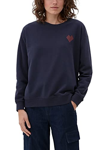 s.Oliver Women's 2129319 Sweatshirt Langarm, Blue, 42 von s.Oliver