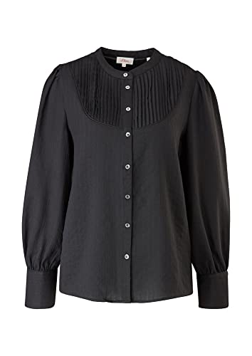 s.Oliver Women's 120.10.112.10.100.2108797 Bluse Langarm, Black Stripe, 44 von s.Oliver