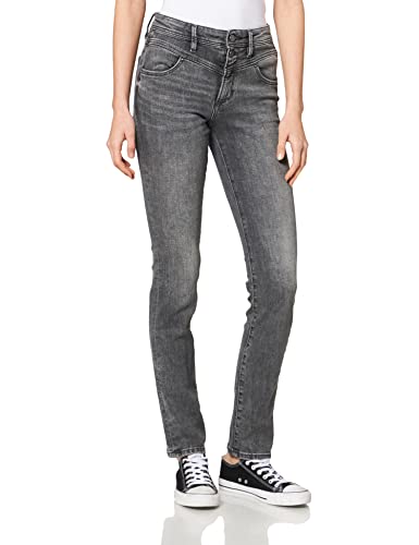 s.Oliver Women's Hose lang Betsy Slim Leg, Grey Stretched Denim, 34/32 von s.Oliver