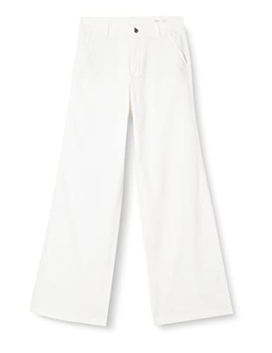 s.Oliver Women's Jeans, Suri Wide Leg, White, 42/32 von s.Oliver