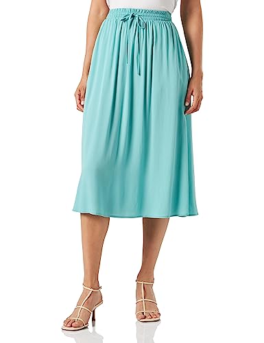 s.Oliver Women's Midi Rock Plissee, Blue Green, 38 von s.Oliver