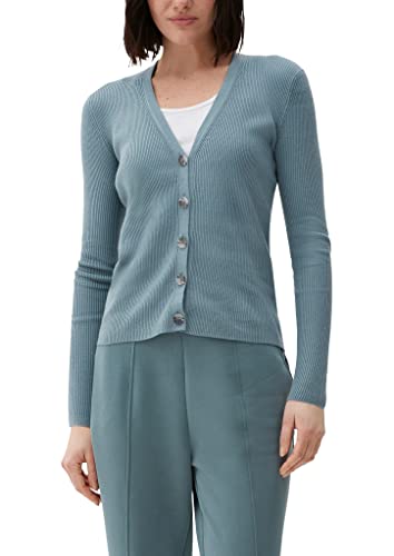 s.Oliver Women's Strickjacke Langarm, Blue Green, 36 von s.Oliver