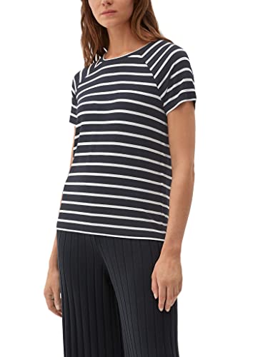 s.Oliver Damen 2121626 T-Shirt, Blue Stripes #242124, 42 von s.Oliver