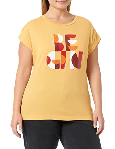 s.Oliver Damen 2121156 T-Shirt, Yellow Placed Print #Fbc97f, 44 von s.Oliver