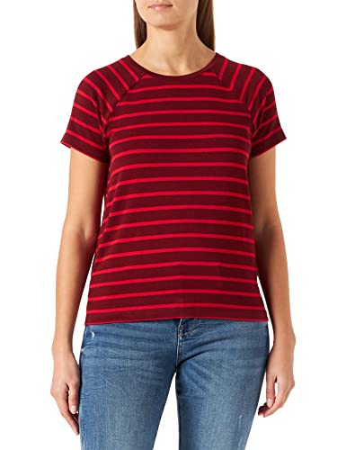 s.Oliver Damen 2121626 T-Shirt, Red Stripes #841b2d, 38 von s.Oliver