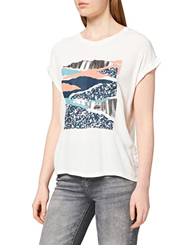 s.Oliver Women's T-Shirt ärmellos Loose FIT, Off-White Placed P, 44 von s.Oliver