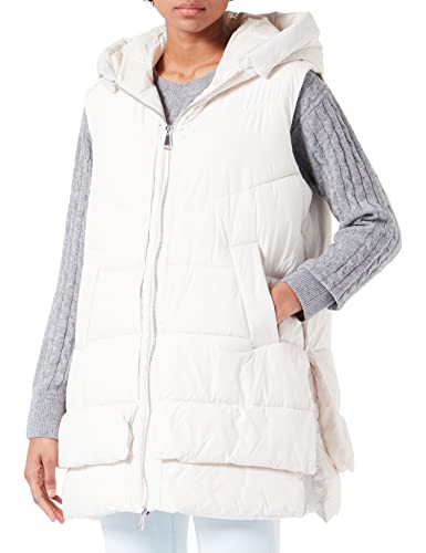 s.Oliver Women's Weste ärmellos, Off-White, L von s.Oliver