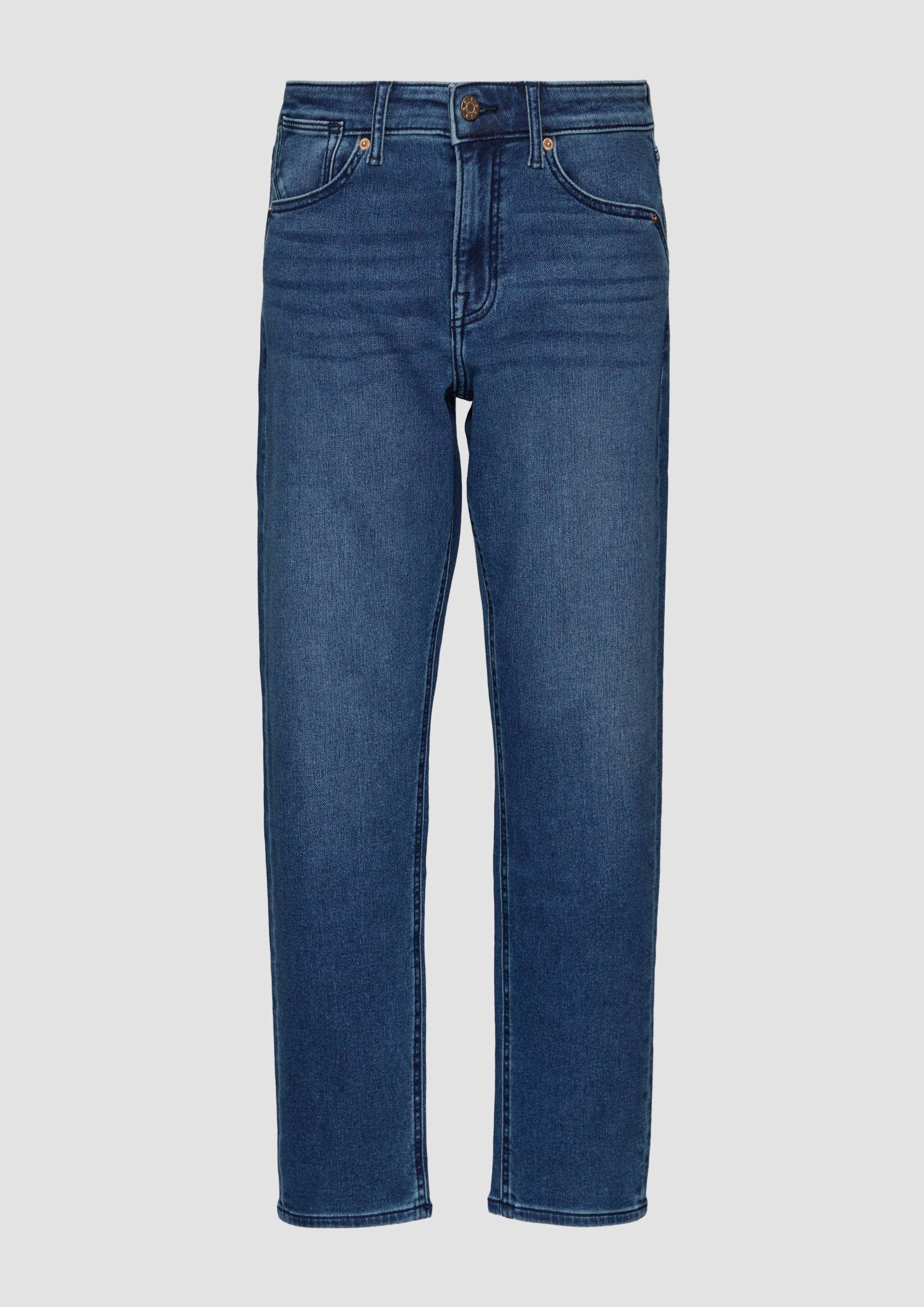 s.Oliver - Franciz Boyfriend/ Relaxed Fit / Mid Rise / Tapered Leg, Damen, blau von s.Oliver