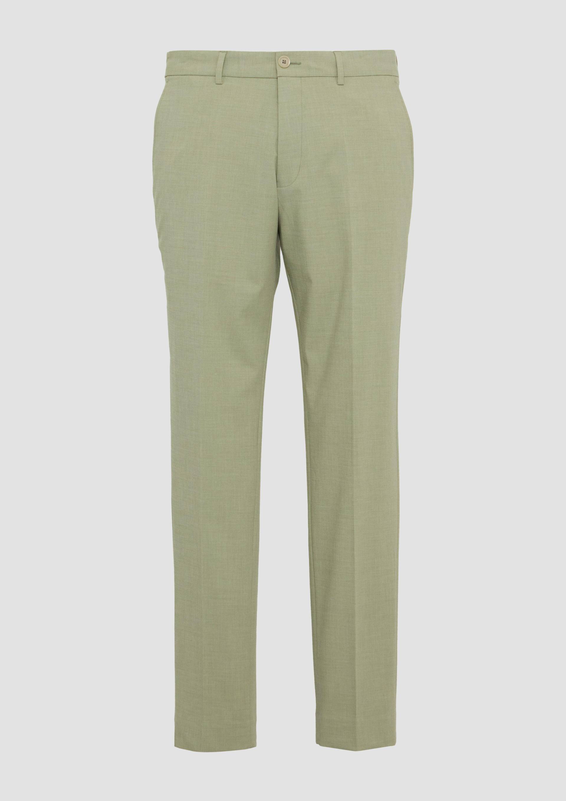 s.Oliver - s.O PURE: Anzughose aus meliertem Stretch-Fabric, Herren, Grün s.Oliver - s.O PURE: Anzughose aus meliertem Stretch-Fabric, Herren, Grün von s.Oliver