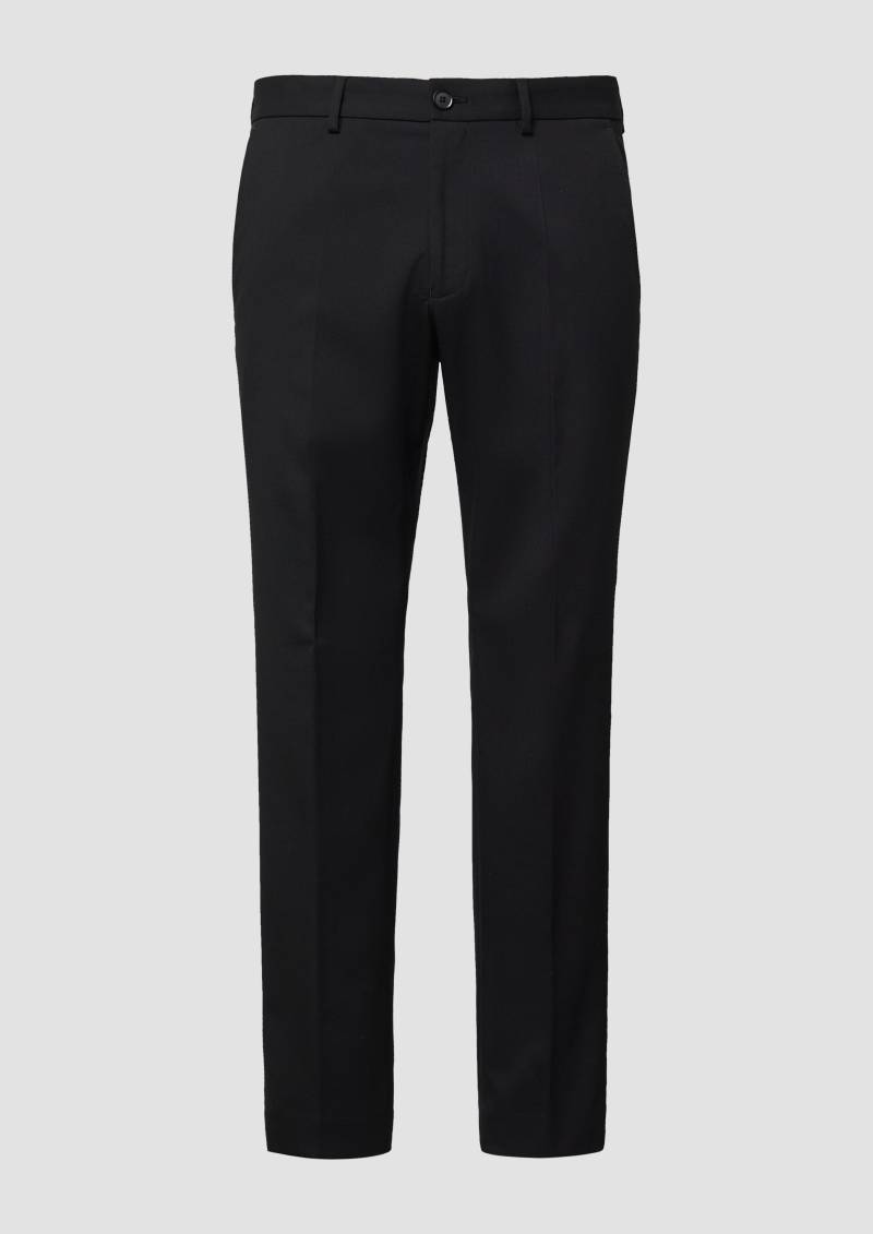 s.Oliver - s.O PURE: Anzughose in Woll-Optik, Herren, schwarz von s.Oliver