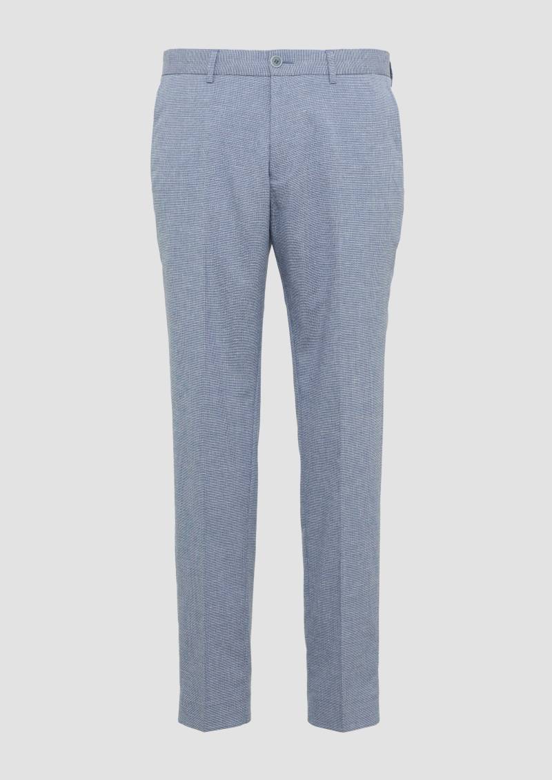s.Oliver - s.O PURE: Fein gemusterte Anzughose, Herren, blau s.Oliver - s.O PURE: Fein gemusterte Anzughose, Herren, blau von s.Oliver