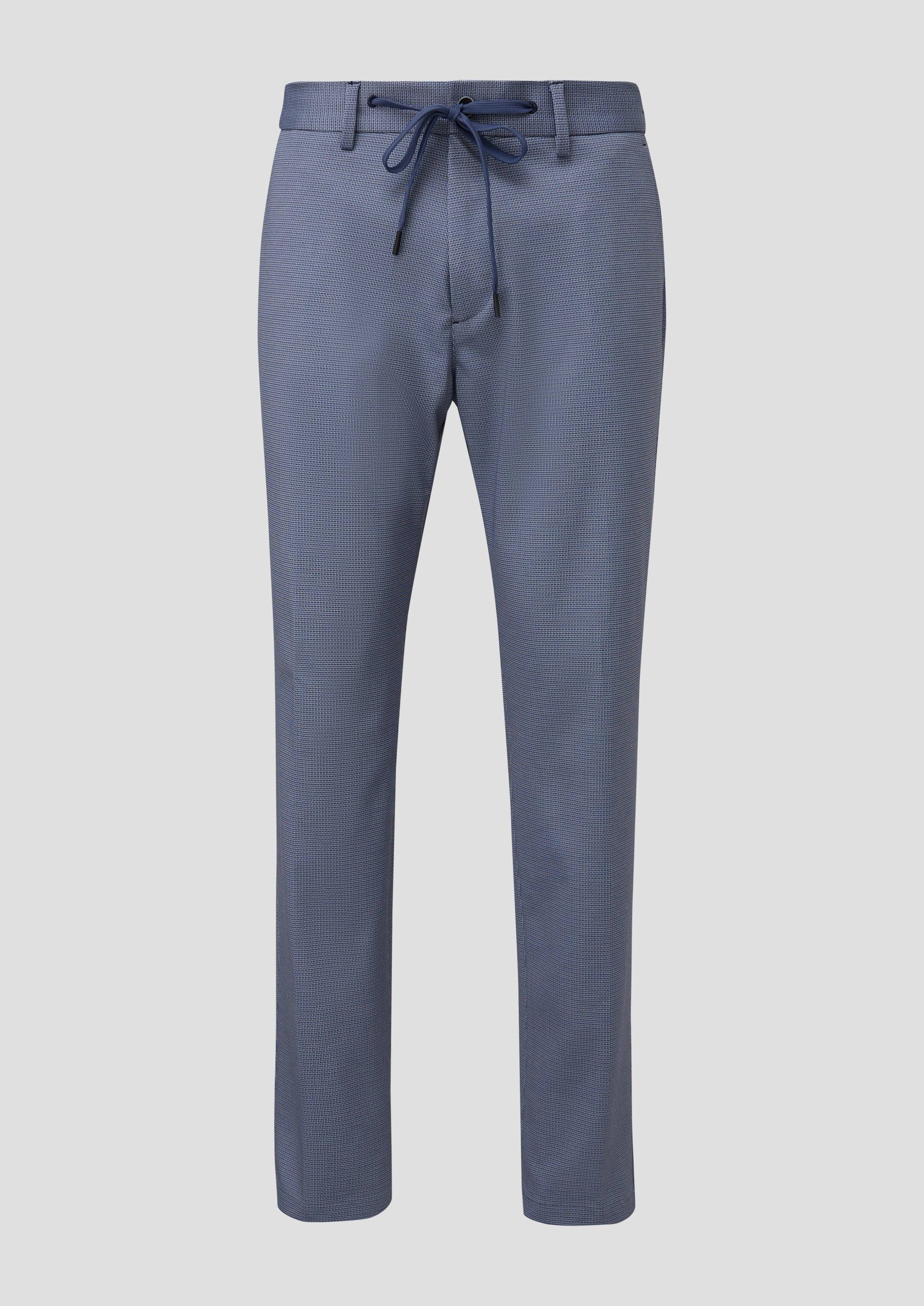 s.Oliver - s.O JOGG: Anzughose aus Stretch-Jersey, Herren, blau von s.Oliver