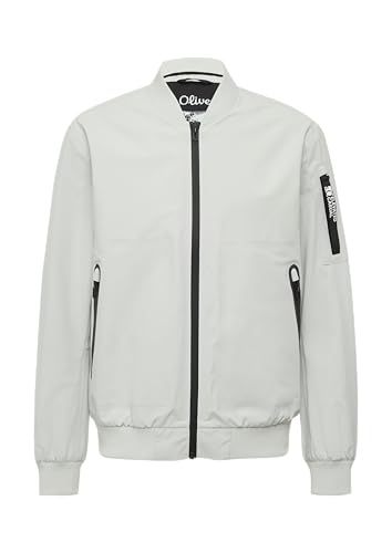 s.Oliver wasserdichte Bomberjacke mit Ärmel-Detail hellgrau XXL von s.Oliver