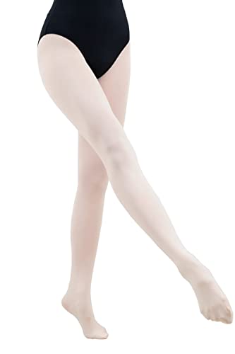 s.lemon Ballett-Strumpfhosen, konvertierbare mit Fuß/ohne Fuß Strumpfhosen Tanzstrumpfhose für Mädchen Frauen Rosa M von s.lemon