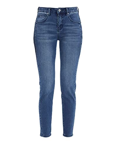 s.lemon Damen Mid Waist Stretch Curvy Slim Fit Skinny Jeans 2XL von s.lemon