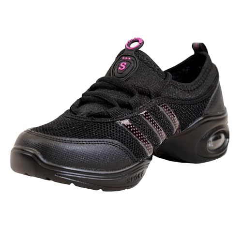 s.lemon Tanzsneaker,Damen Geteilte Sohle Schnüren Jazz Tanz Sneaker Rosa 41 s.lemon Tanzsneaker,Damen Geteilte Sohle Schnüren Jazz Tanz Sneaker Rosa 41 von s.lemon