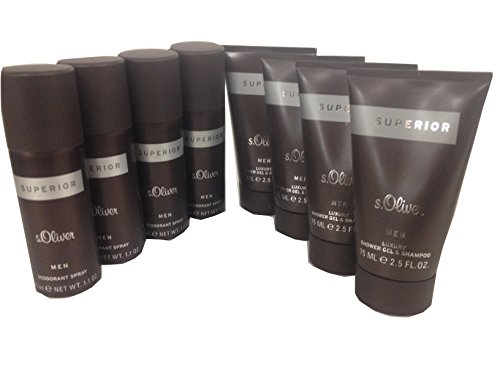 S.Oliver Selection Superior Men Set 4 x Deo + 4 x Duschgel Reisegrössen von s.oliver cosmetics