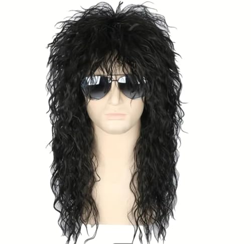 Anime Cosplay Perücken Männer verkleiden sich lange lockige Haarperücken, Kostümperücken für Partys Geburtstagsferien Halloween Party Zubehör Perücken von sPeesy