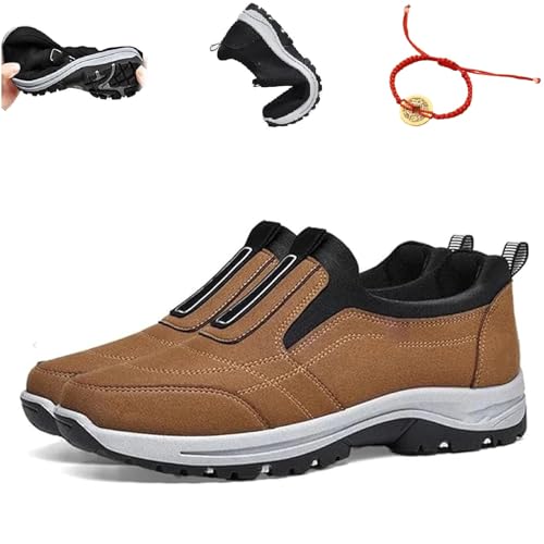 saVgu Daladder Walking-Schuhe, Daladder Orthopädische Schuhe for Herren, Daladder Walking Orthopädische Schuhe, Herren-Wanderschuhe (Color : Brown, Size : US-10) von saVgu