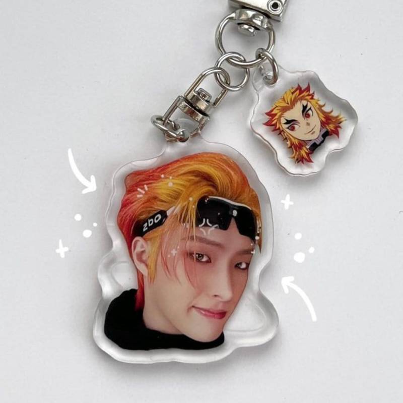 Ateez Mingi X Rengoku Acrylic Keychain von sabiipins
