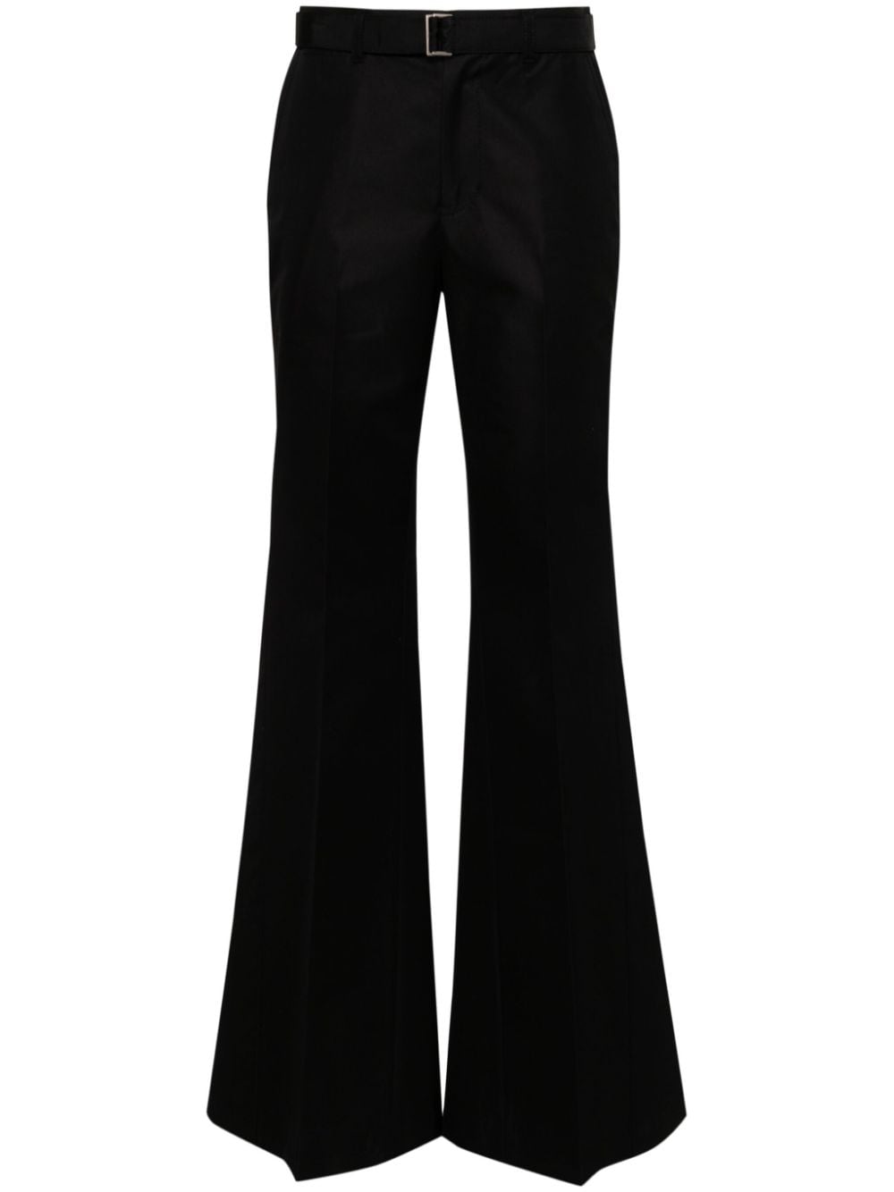 sacai Ausgestellte Gabardine-Hose - Schwarz von sacai