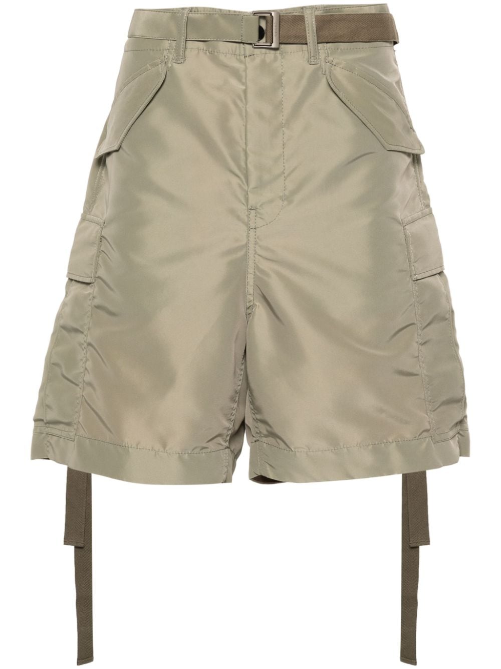 sacai Cargo-Shorts aus Gabardine - Grün von sacai