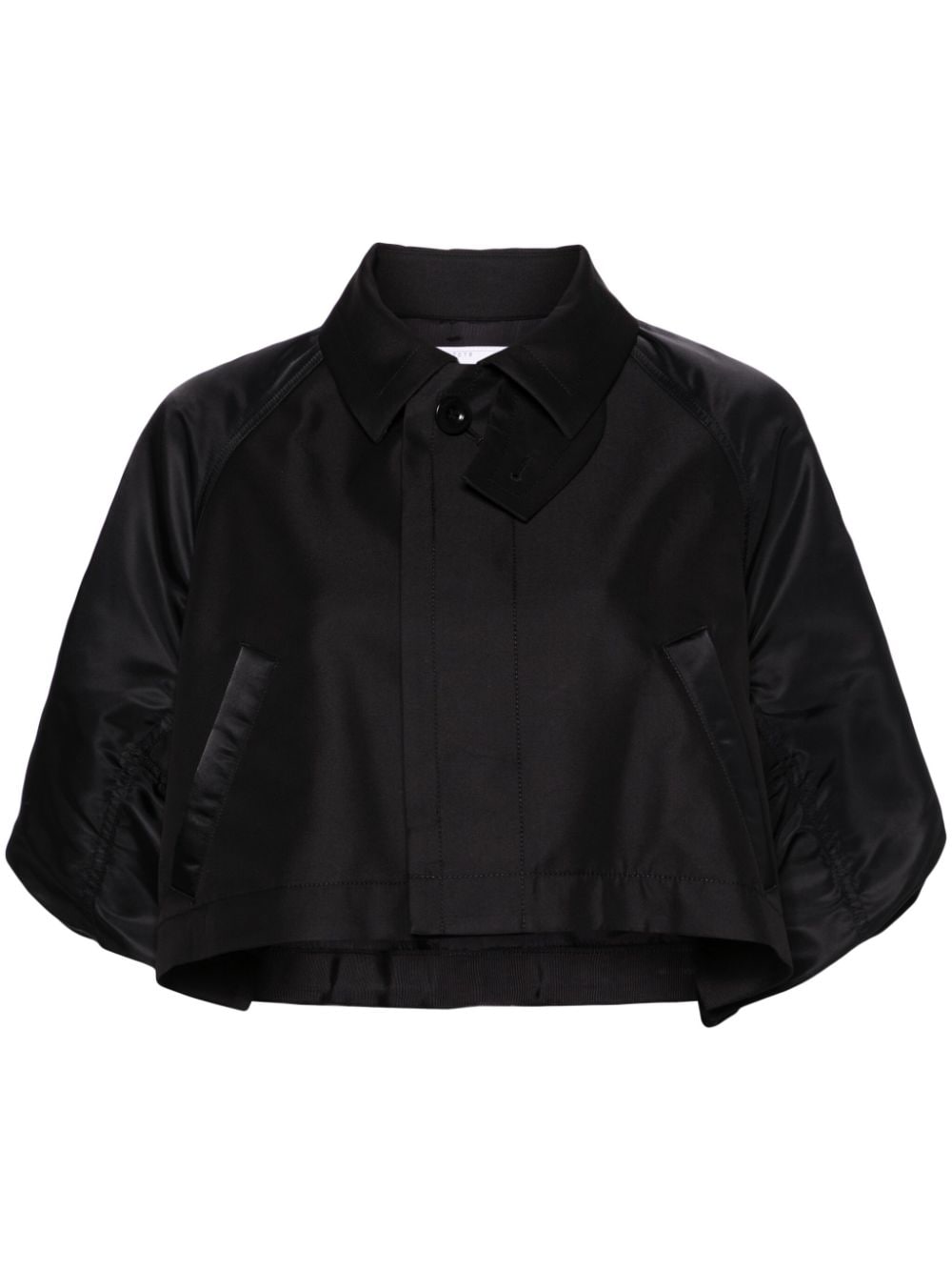 sacai Cropped-Jacke - Schwarz von sacai