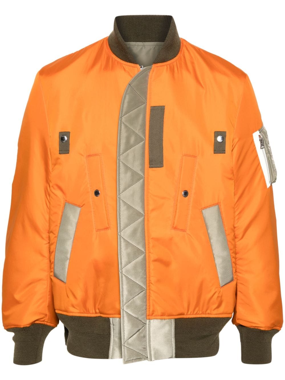 sacai Gefütterte Jacke mit Seitenschlitz - Orange von sacai