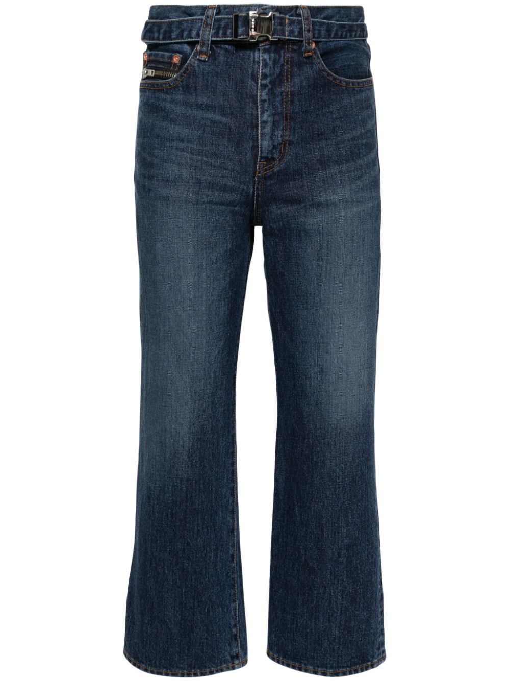 sacai Gekürzte Bootcut-Jeans - Blau von sacai