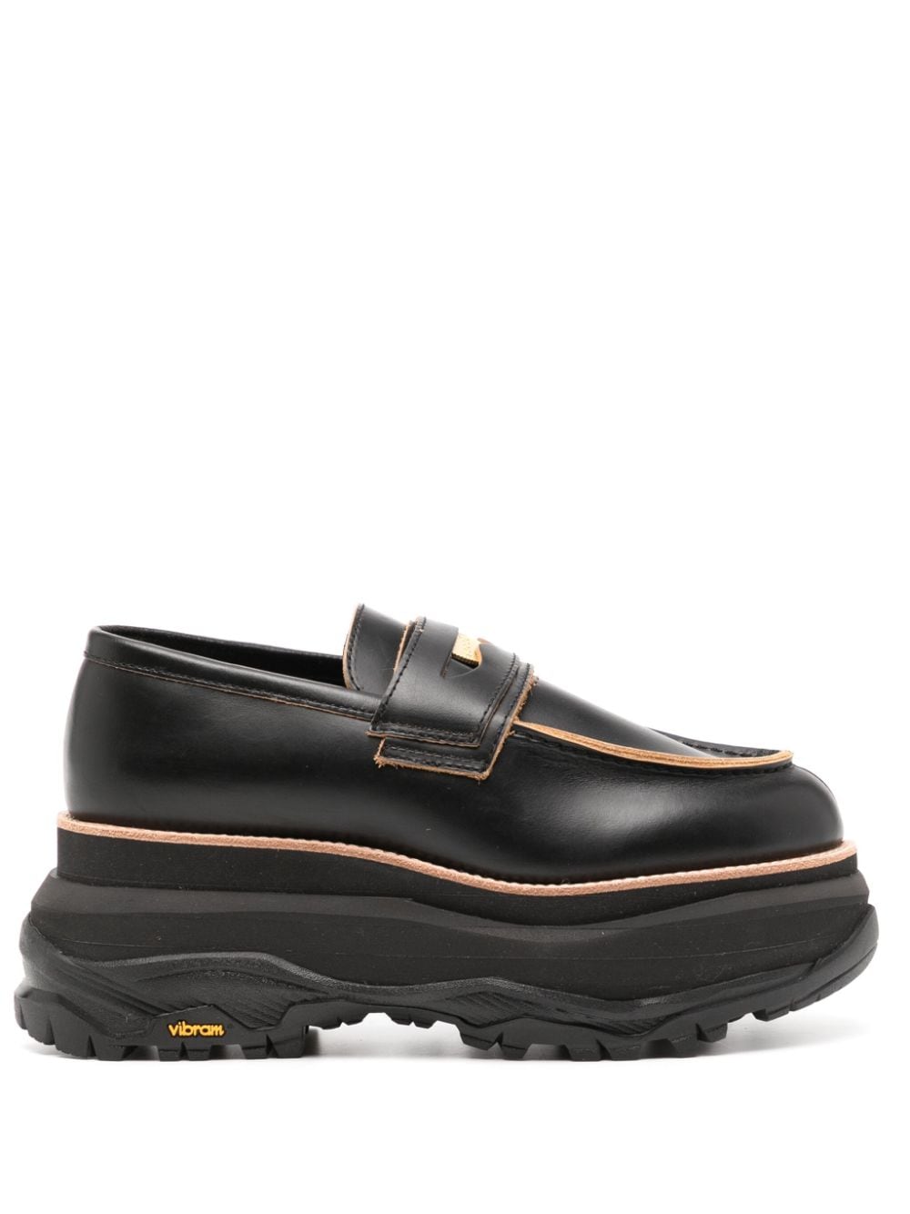 sacai Loafer mit Münze - Schwarz von sacai