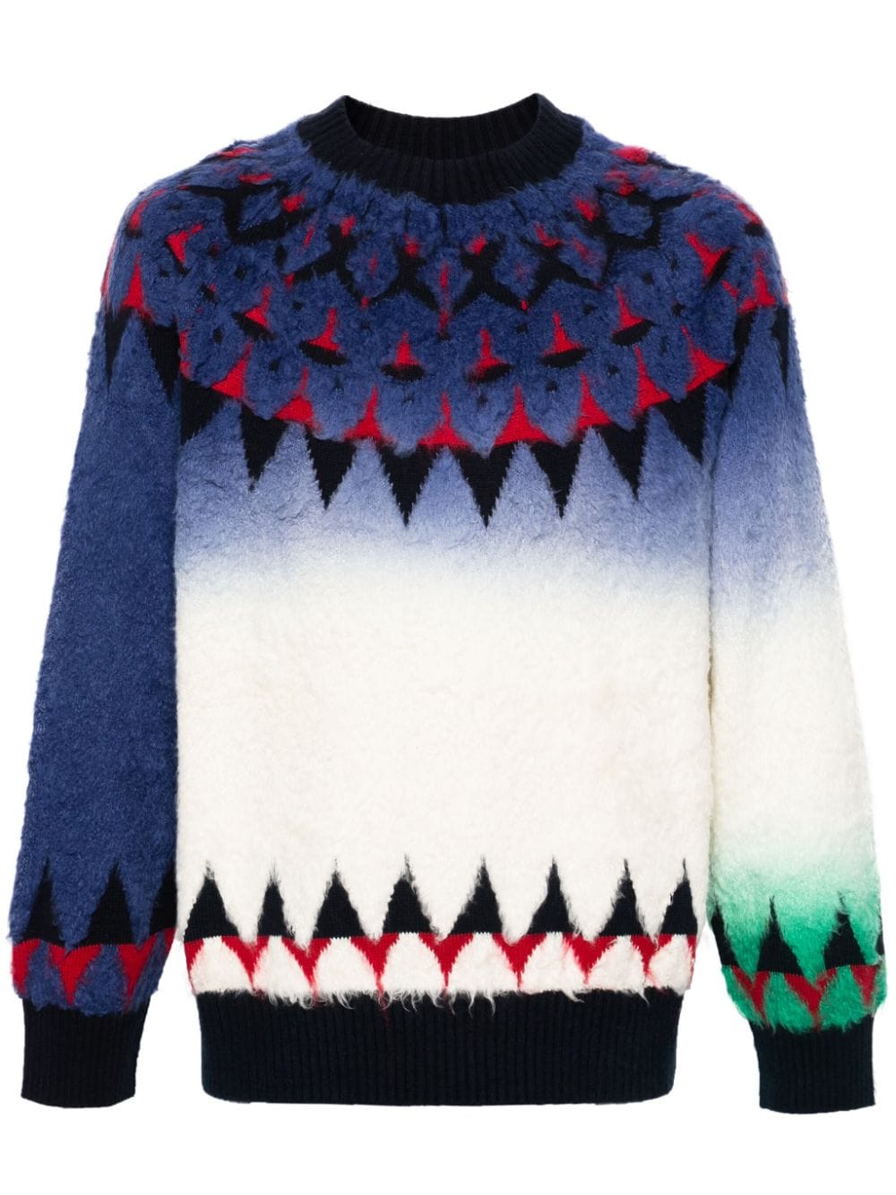 sacai Pullover mit Jacquardmuster - Blau von sacai