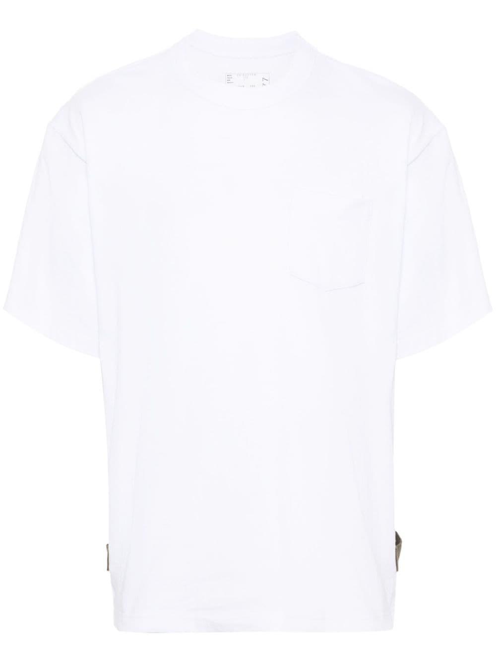 sacai T-Shirt mit Schlitzen - Weiß von sacai