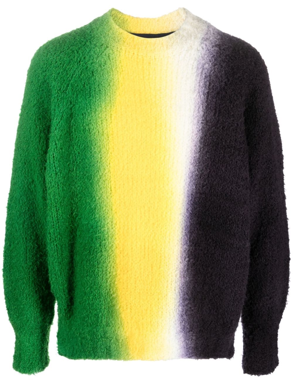 sacai Pullover mit Farbverlauf-Optik - Grün von sacai