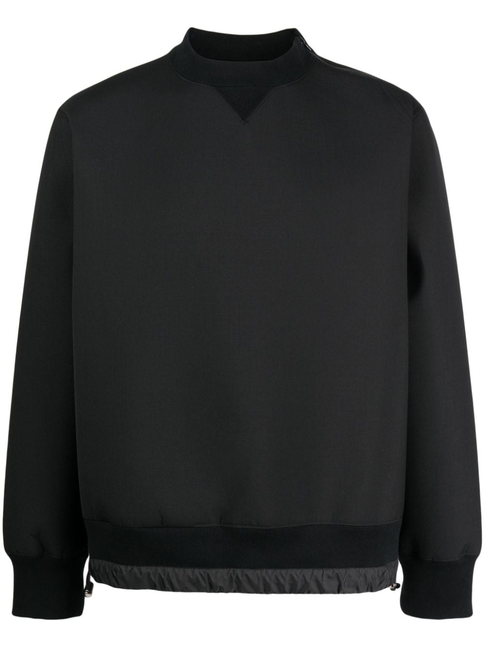 sacai Sweatshirt mit rundem Ausschnitt - Schwarz von sacai